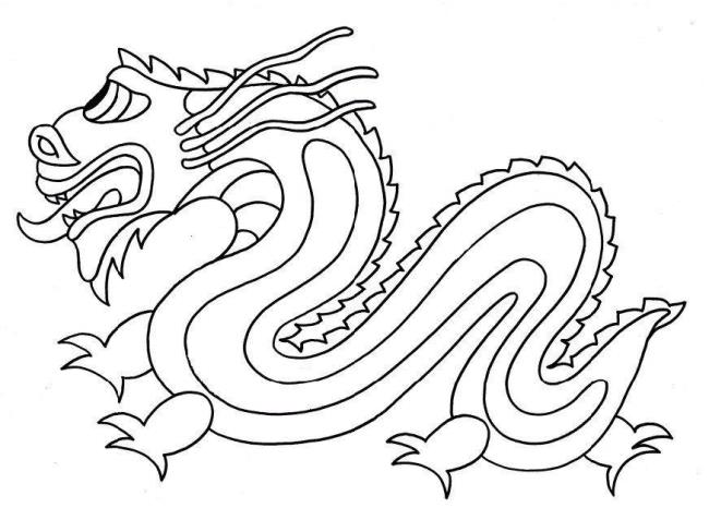 Collection of the most beautiful dragon coloring pictures