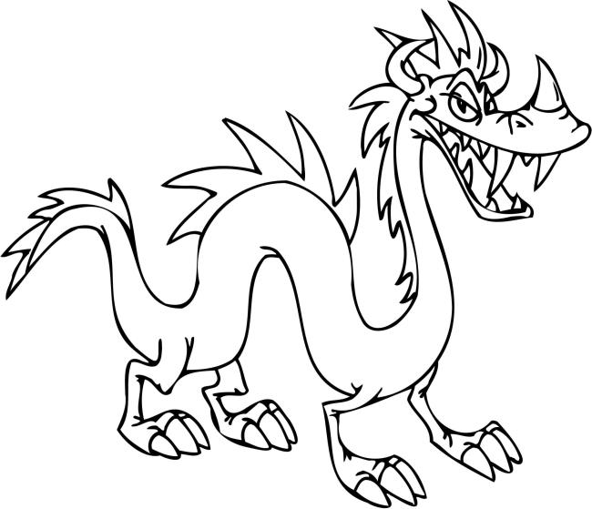 Collection of the most beautiful dragon coloring pictures