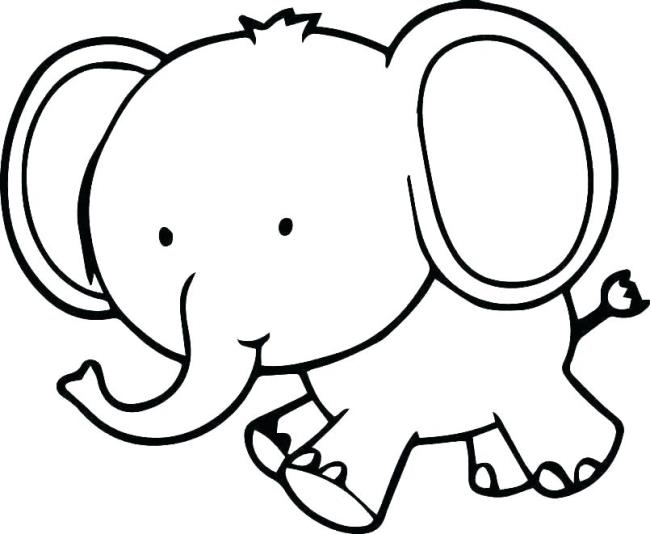 Collection of the most beautiful elephant coloring pictures