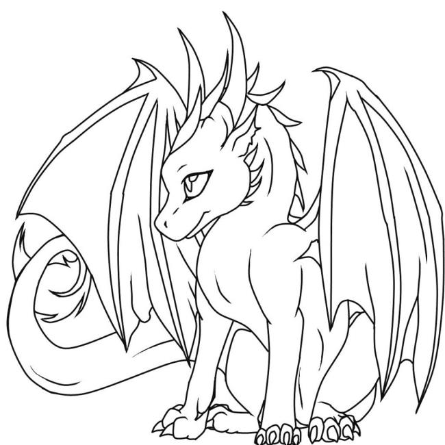 Collection des plus belles images de coloriage de dragon