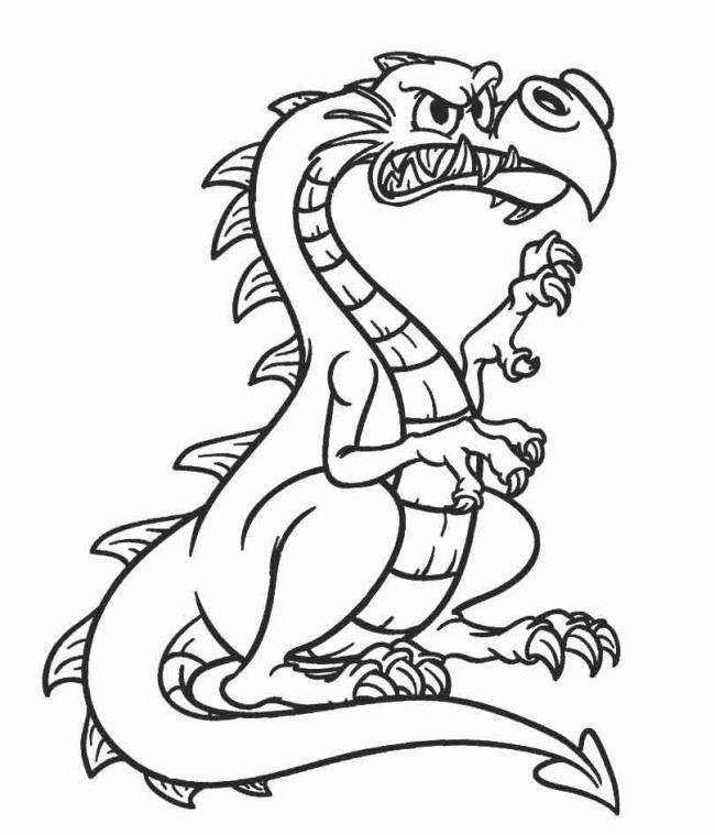 Collection of the most beautiful dragon coloring pictures