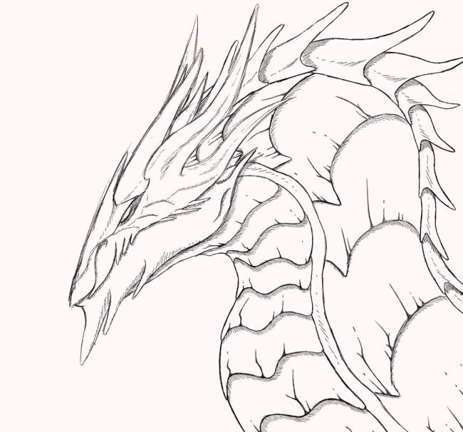 Collection of the most beautiful dragon coloring pictures