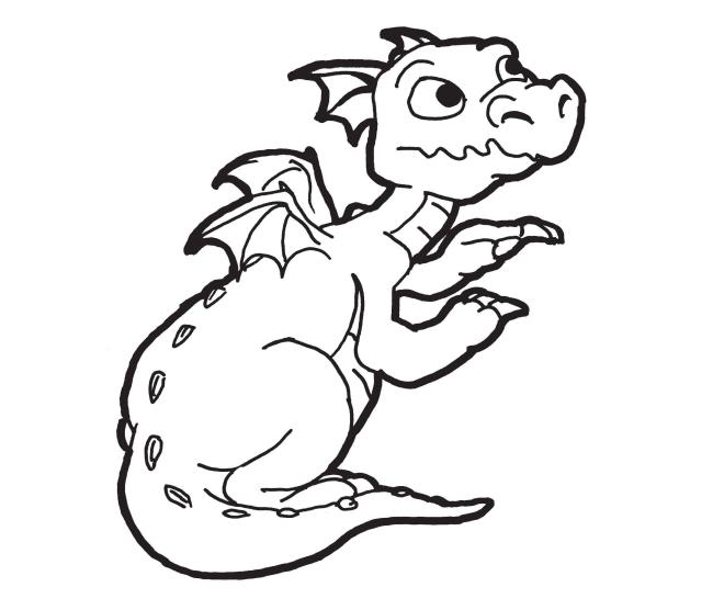 Collection of the most beautiful dragon coloring pictures