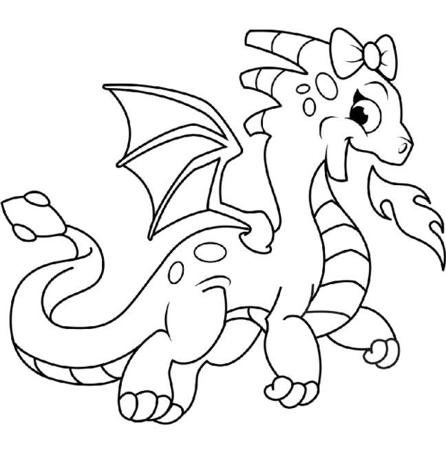 Collection of the most beautiful dragon coloring pictures