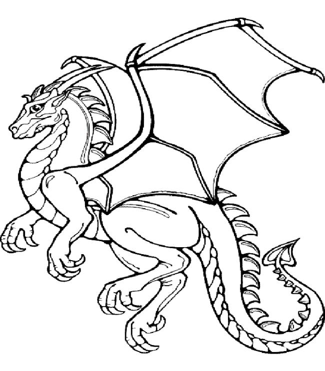 Collection of the most beautiful dragon coloring pictures