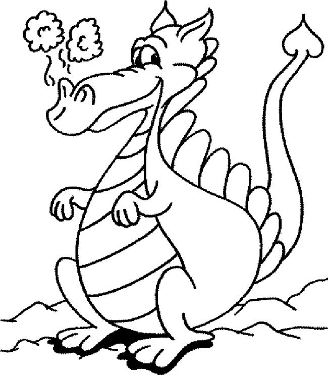 Collection of the most beautiful dragon coloring pictures