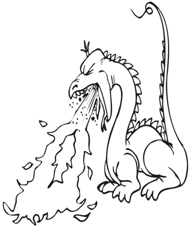 Collection of the most beautiful dragon coloring pictures