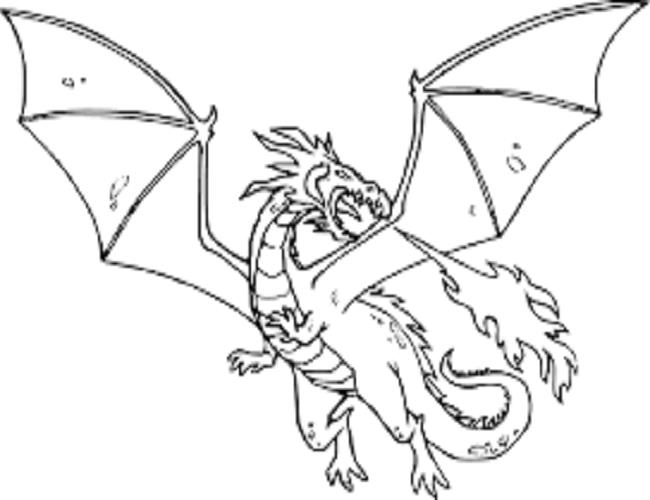 Collection of the most beautiful dragon coloring pictures