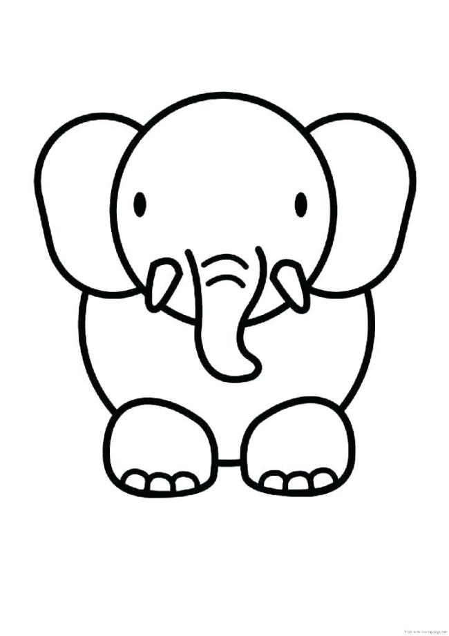 Collection of the most beautiful elephant coloring pictures