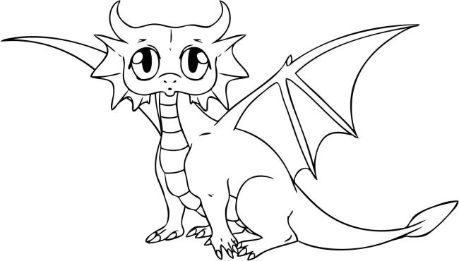 Collection des plus belles images de coloriage de dragon