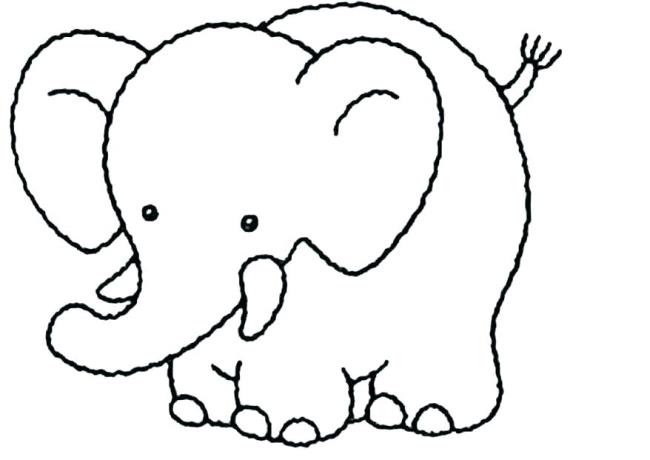 Collection of the most beautiful elephant coloring pictures