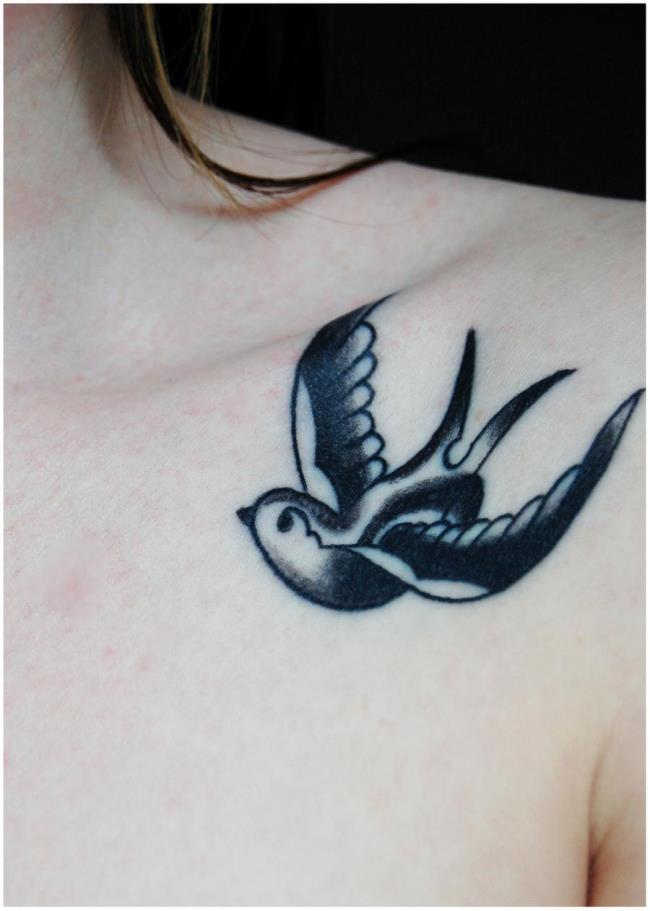 Polecam ponad 50 najpiękniejszych wzorów tatuażu jaskółki