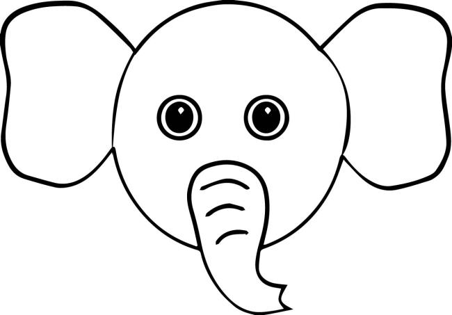 Collection of the most beautiful elephant coloring pictures