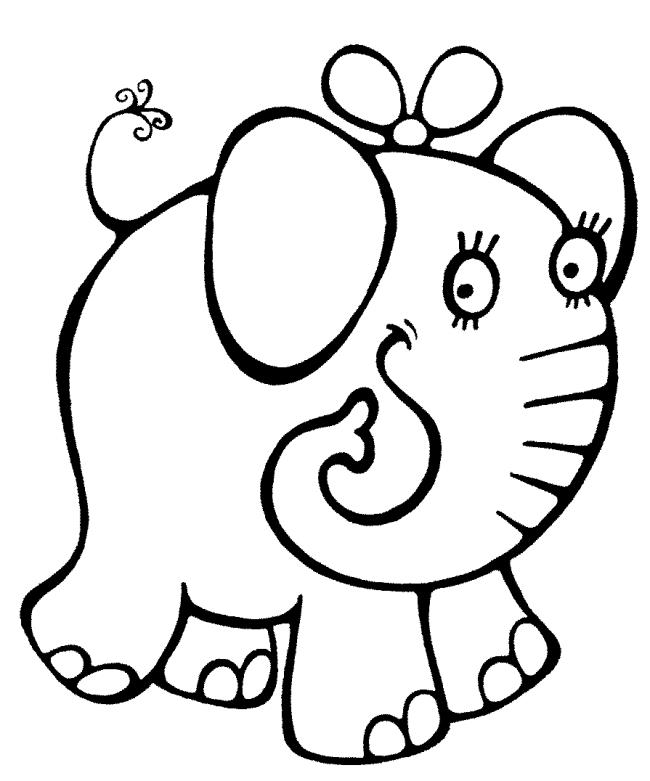 Collection of the most beautiful elephant coloring pictures