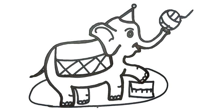 Collection of the most beautiful elephant coloring pictures