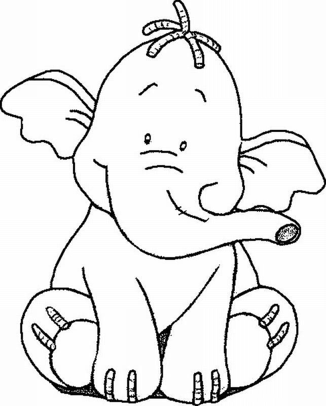 Collection of the most beautiful elephant coloring pictures