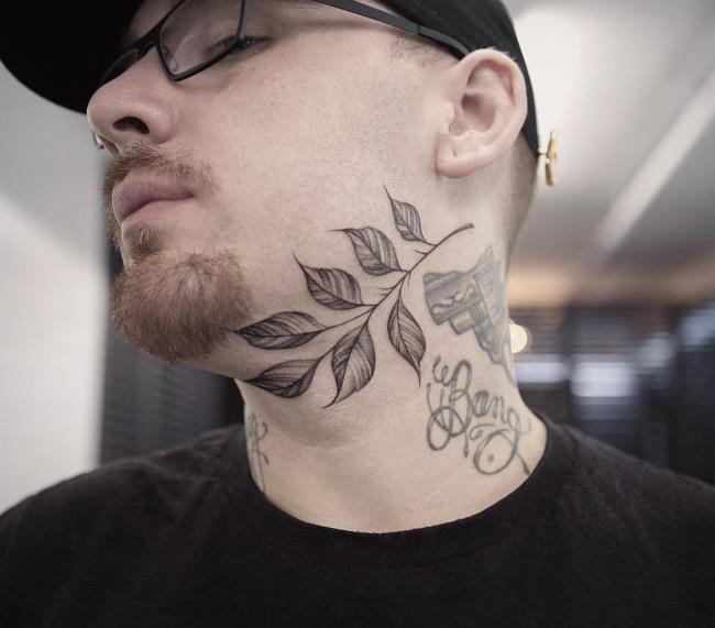 Suggesting 50 unique and unique men's neck tattoo designs