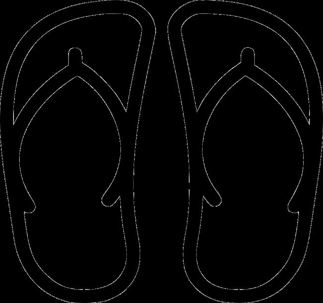 Collection of the best coloring pictures of sandals for children