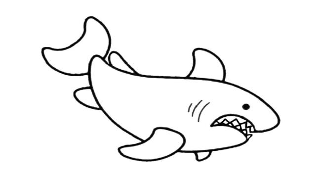 Collection of beautiful shark coloring pictures