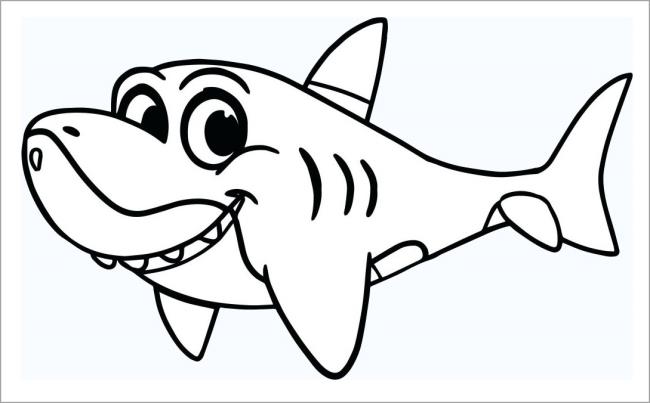 Collection of beautiful shark coloring pictures