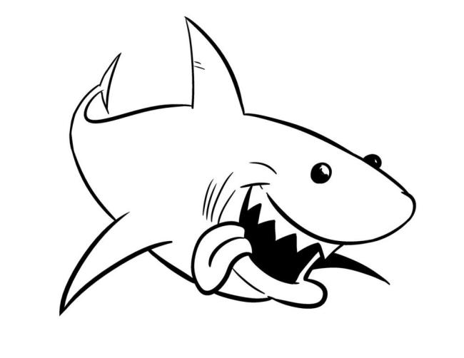 Collection of beautiful shark coloring pictures