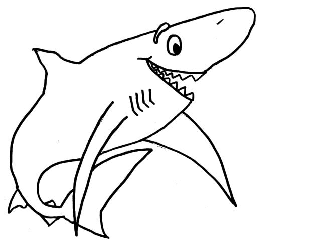 Collection of beautiful shark coloring pictures