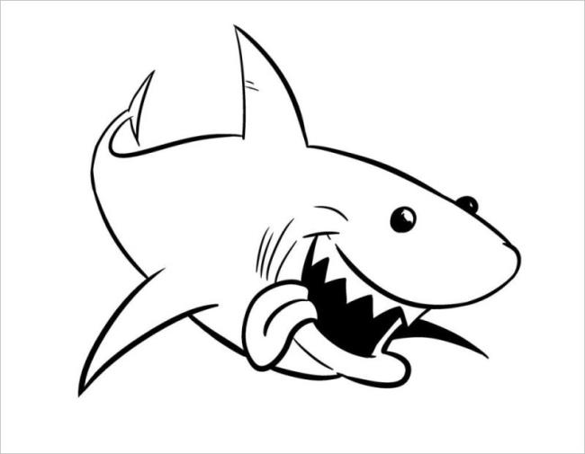 Collection of beautiful shark coloring pictures