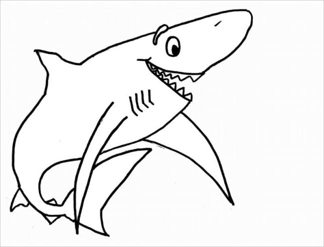 Collection of beautiful shark coloring pictures