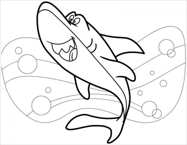 Collection of beautiful shark coloring pictures