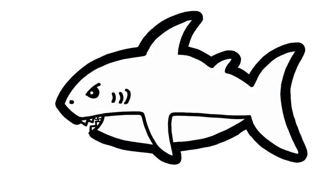 Collection of beautiful shark coloring pictures