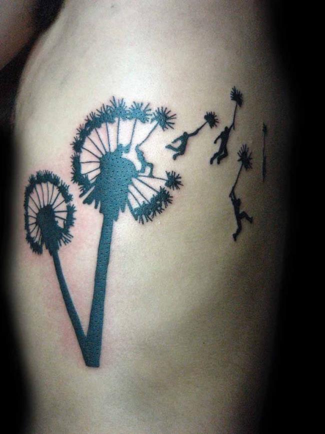 Collection des plus beaux motifs de tatouage de fleur de pissenlit
