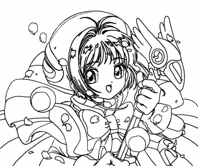 Collection of the best anime coloring pictures