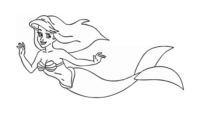 Collection of beautiful mermaid coloring pictures