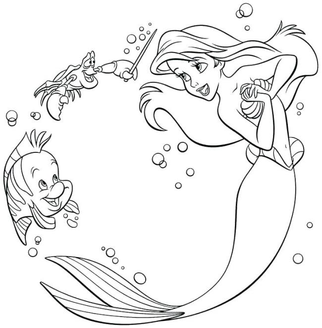 Collection of beautiful mermaid coloring pictures