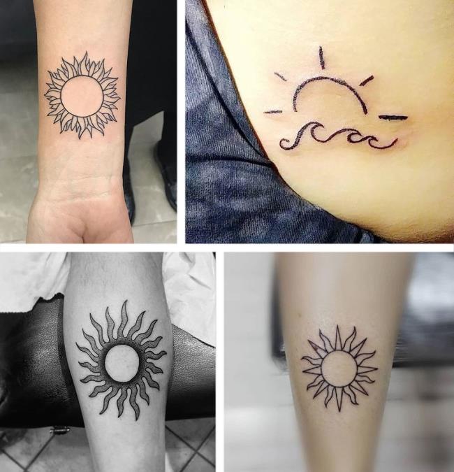 Коллекция крайне новых моделей солнечных татуировок