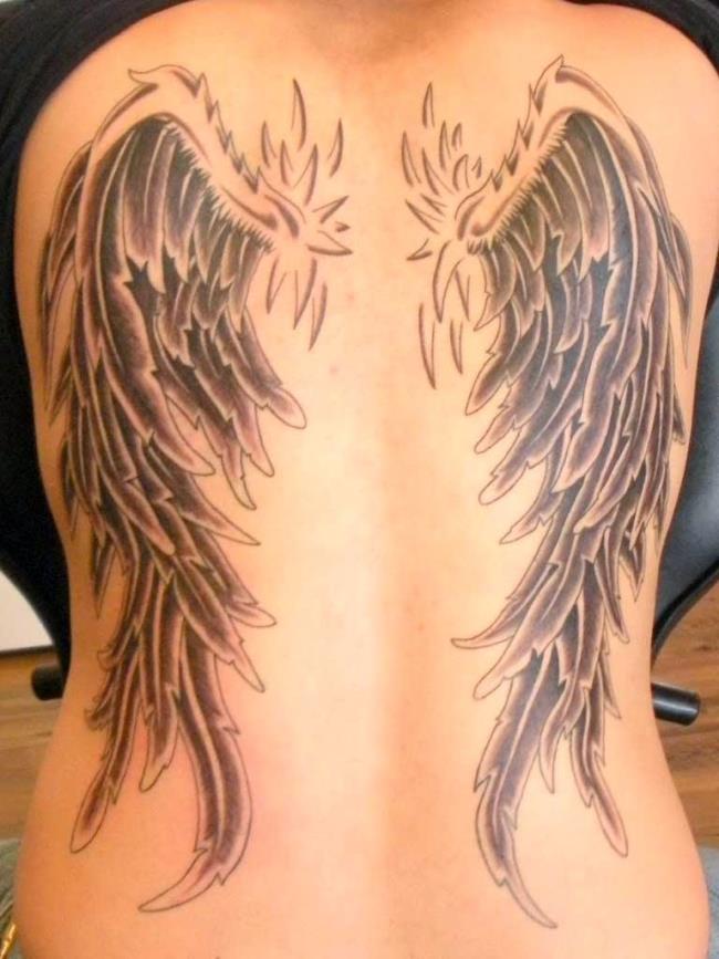 Collection de modèles de tatouage d'ailes d'ange extrêmement chauds