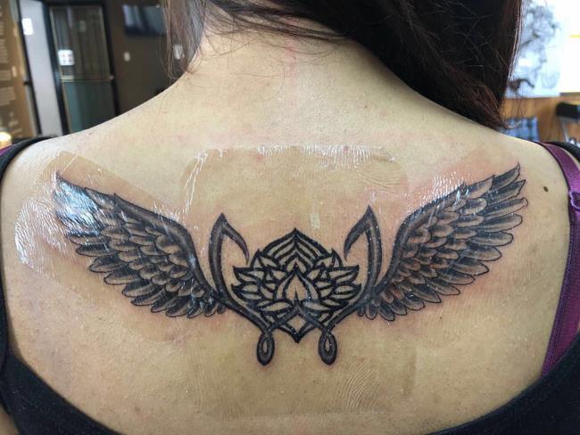 Coleção de padrões de tatuagem de asas de anjo extremamente quentes