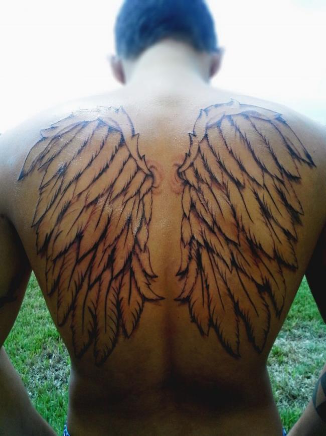 Collection of extremely hot angel wings tattoo patterns