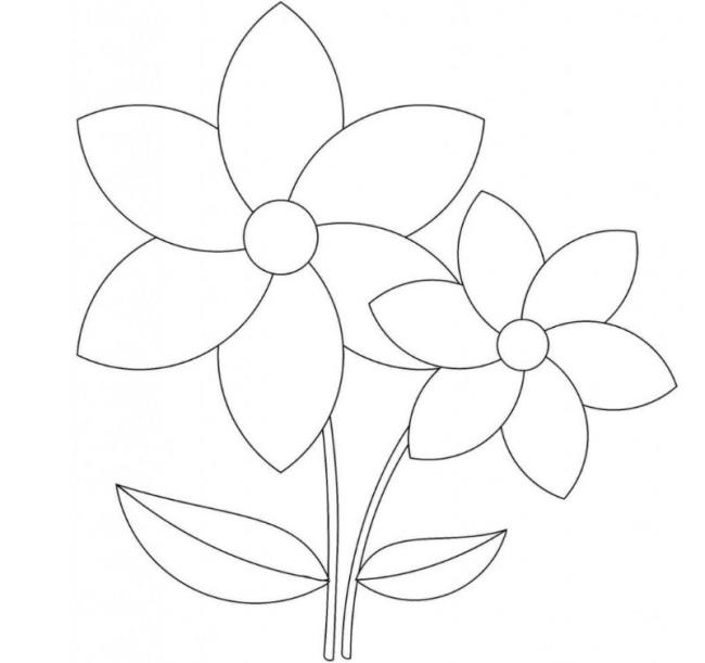 Collection of simple coloring pictures for 2-year-old babies