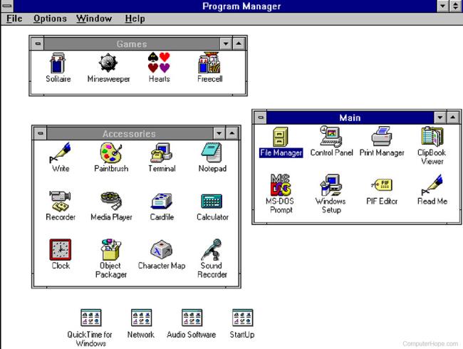 Manajer program untuk Windows 3.1