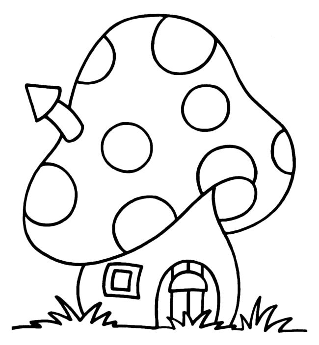 Collection of simple coloring pictures for 2-year-old babies