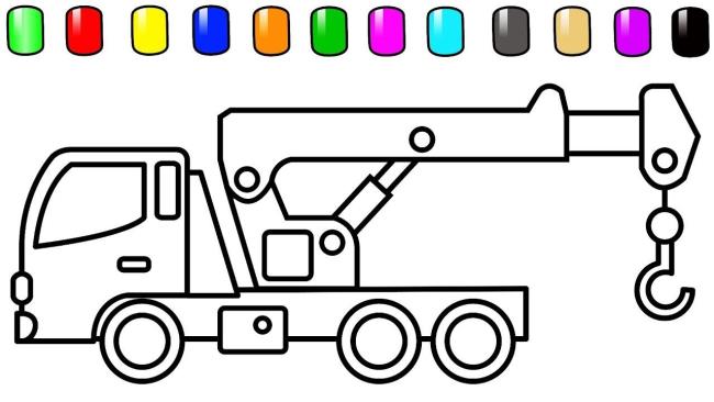 Краткая информация о самых красивых раскрасках краны для детей