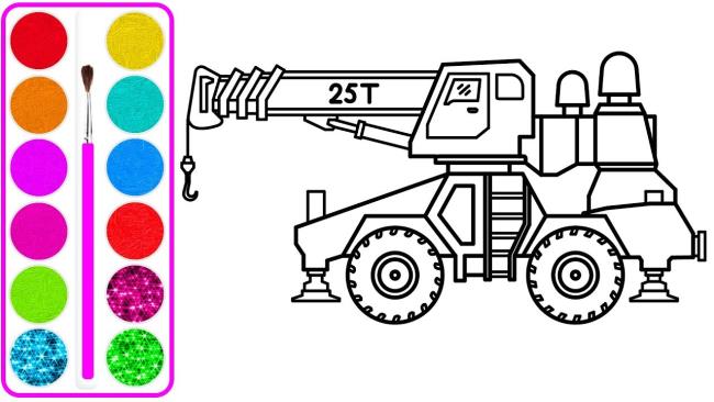 Resumen de las grúas para colorear de pintura más bellas para niños