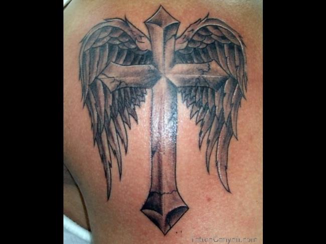 Koleksi pola tato sayap malaikat yang sangat panas