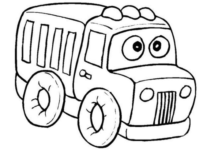 Résumé des images de coloriage de voiture pour les bébés