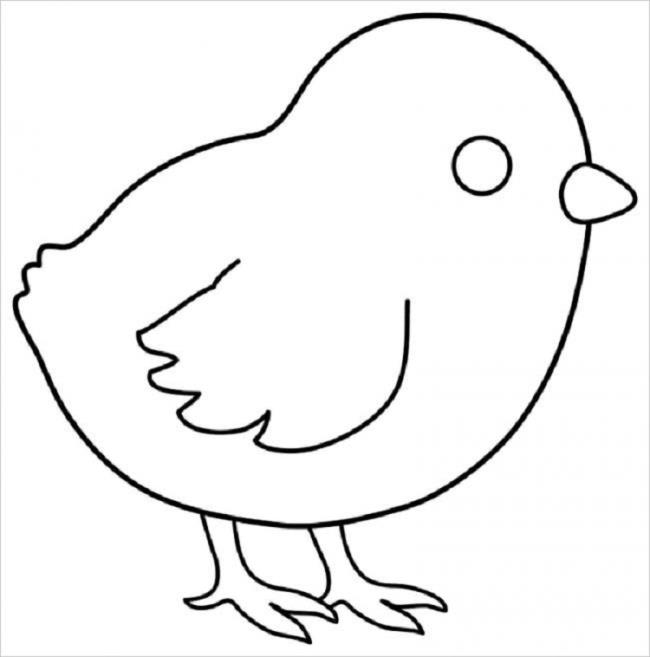 Collection of simple coloring pictures for 2-year-old babies