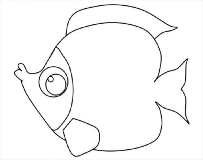 Collection of simple coloring pictures for 2-year-old babies