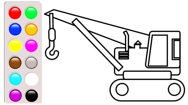 Ringkasan crane mewarnai lukisan paling indah untuk anak-anak