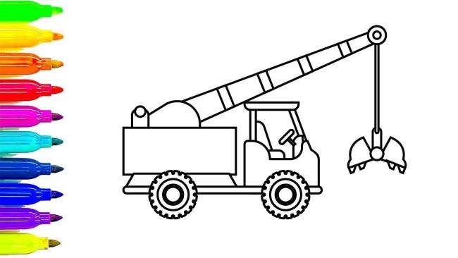 Краткая информация о самых красивых раскрасках краны для детей