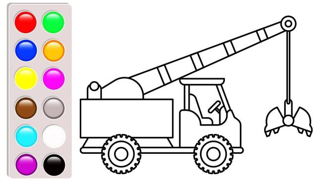 Краткая информация о самых красивых раскрасках краны для детей